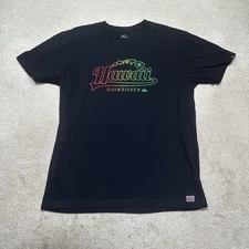 NWOT Quicksilver Hawaii T Shirt Mens Large Black