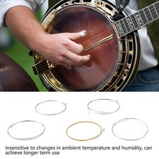 5 String Banjo String Stainless Steel Full Resonance Thick High Notes Strings