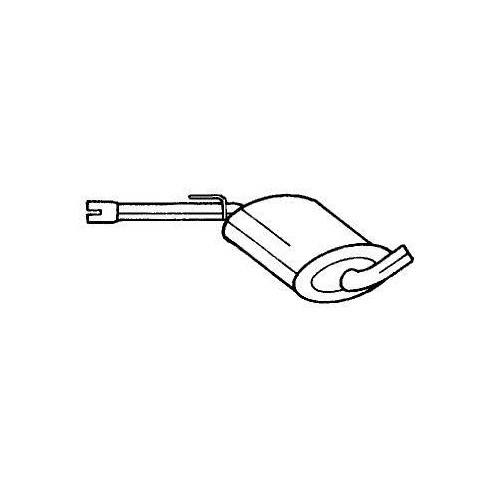 Silencieux central Sigam 60414 pour VW pot echappement intermediaire