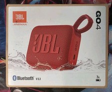 Brand New-Sealed JBL - Go 4 Portable Bluetooth Speaker - Red Edition 
