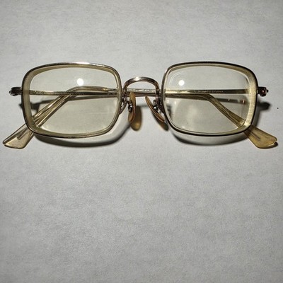 Vintage ArtCraft 1/20 12K GF Gold Filled Eyeglass Frames Rectangular 4-5 1/4