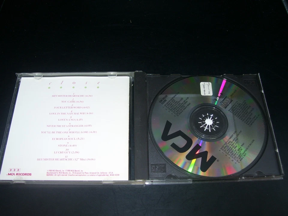 Kim Wilde - Close * CD USA printed early press 1988 RARE * - Bild 2 von 3
