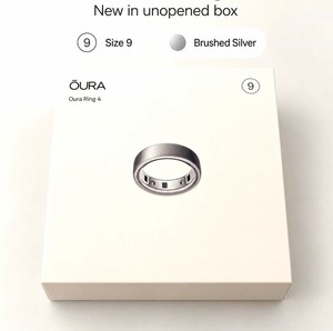 Oura Ring 4 Brushed Silver Size 9 | eBay