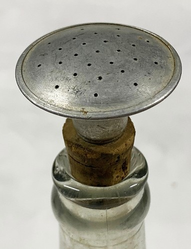 VTG ALUMINUM IRONING WATER SPRINKLER TOP WITH CORK STOPPER FOR POP BOTTLE