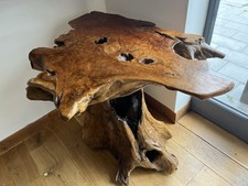 Solid Tree Root Bar Table