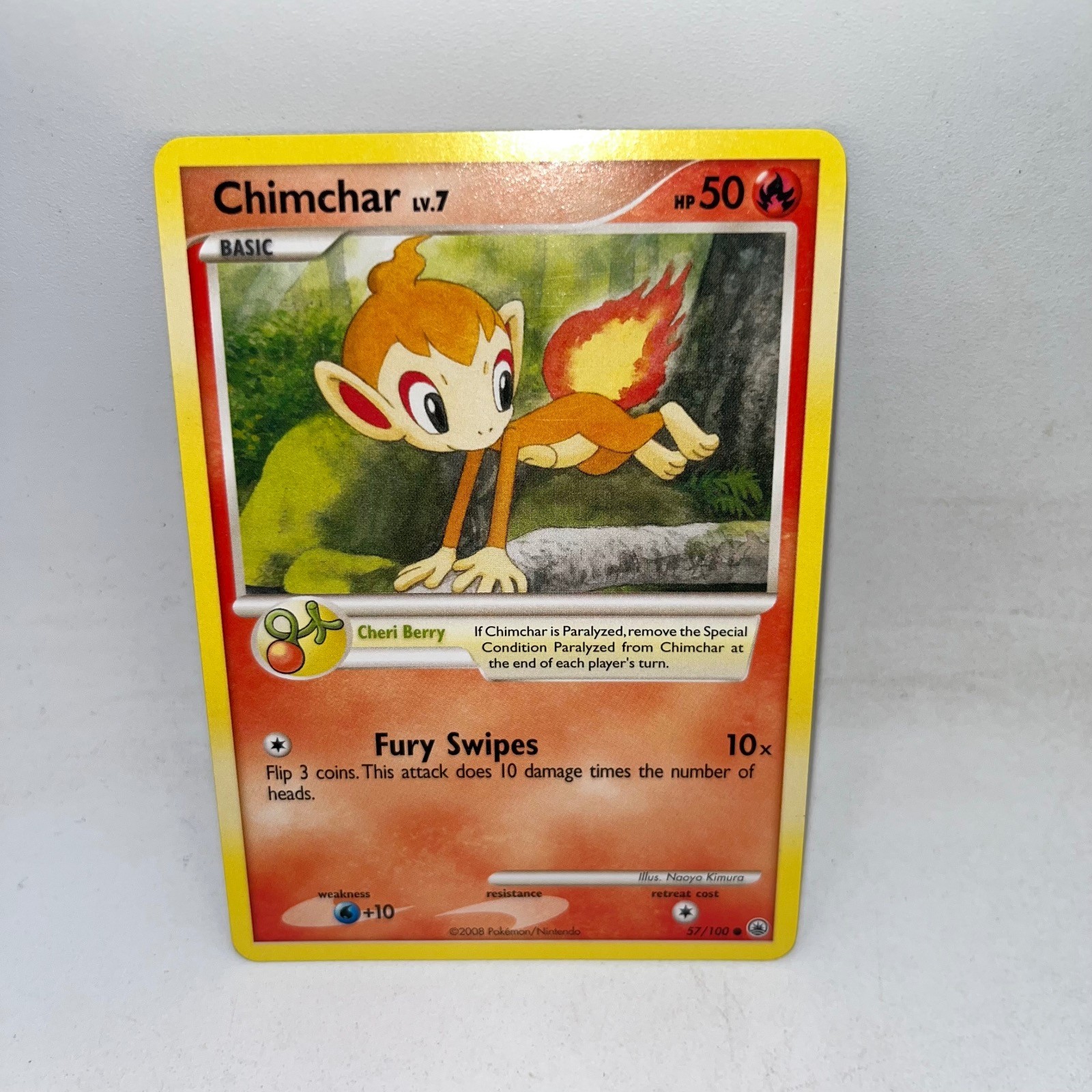 Chimchar 57/100 Common Majestic Dawn Pokemon Lightly Played