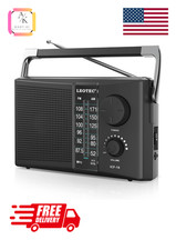 Portable AM FM Radio with Best Reception Battery Operated or AC Power Big Speake