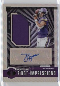 2023 Illusions First Impressions Memorabilia /399 Jaren Hall #116 Rookie Auto RC