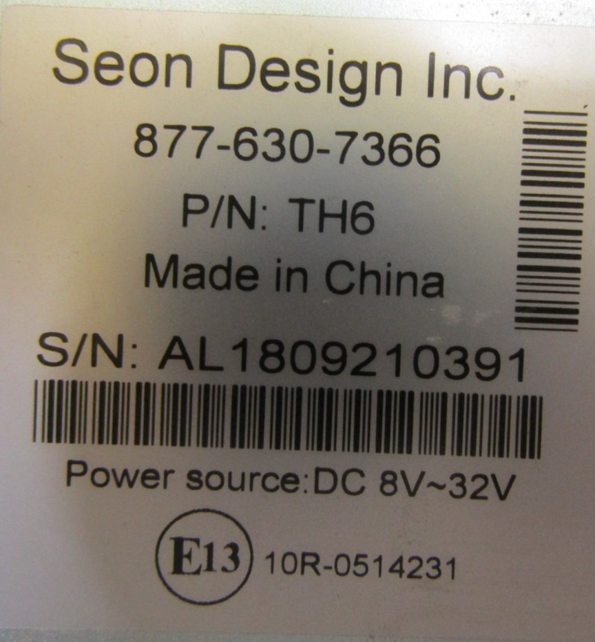 как выглядит SEON Design Inc Trooper TH-6 DVR фото