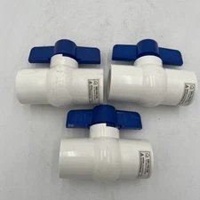 BRAND NEW!! 3 Pack Homewerks 1 in. Solvent Slip Turn Ball Valve - VBV-P40-E5B