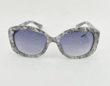  50 Laundry by Design Oval Sunglasses Marbled Grey Frame/Blue Gradient Lens NWT