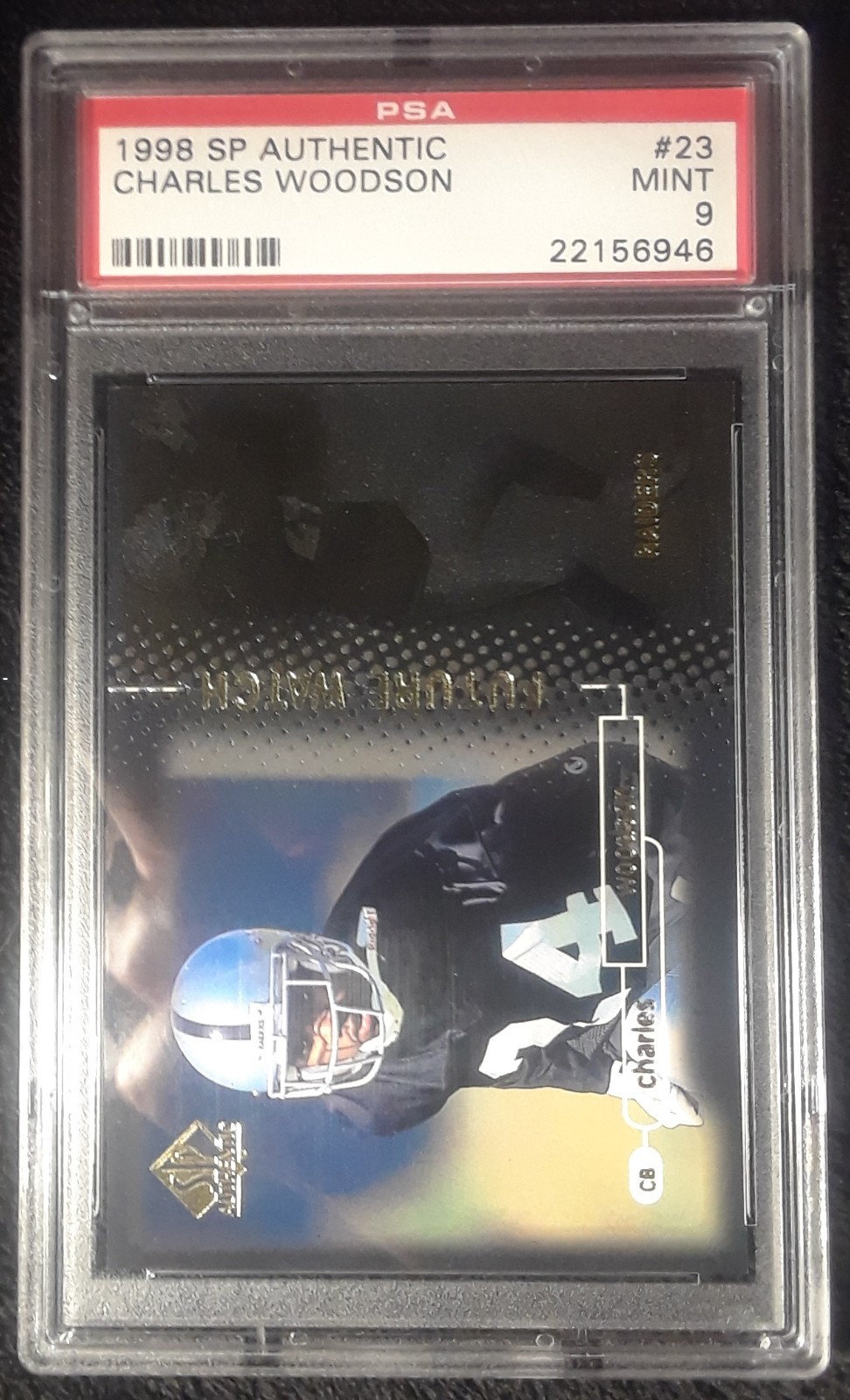 1998 SP Authentic Charles Woodson #23 PSA 9 594/2000 RC Rookie - Only One PSA!