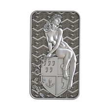 2025 LGM Fors Fortuna 1 Oz Silver .9999 High Relief Proof Like Bar W/ COA 21.95 per troy oz