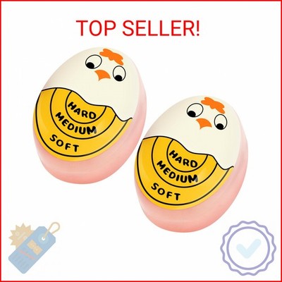 FOREV Egg Timer for Hard Boiled Eggs Soft Boiled Color Changing Indicator Tells