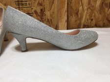 Talons Argentés Scintillants Bonnibel - Taille 7 Femme, Occasion Sans Boîte