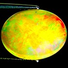 2.75 Ct Natural Ethiopian Cabochon Opal Gemstone Multi Color Oval Cut — photo 1