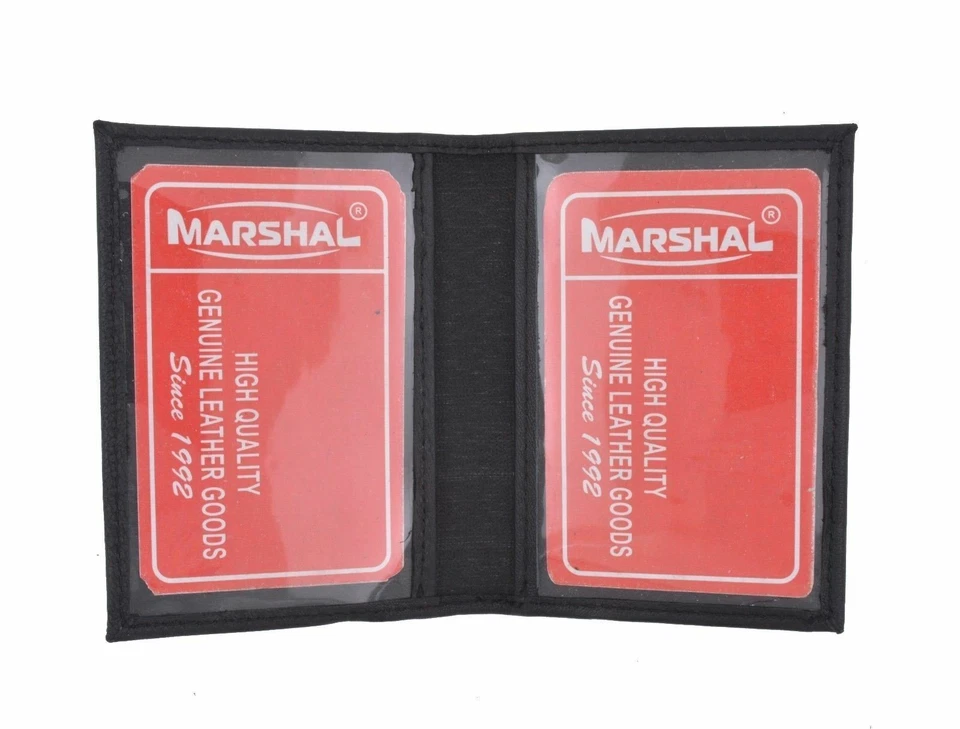 Slim Thin Leather Credit Card ID Mini Wallet Holder Bifold Driver's License Safe - Image 2 of 4