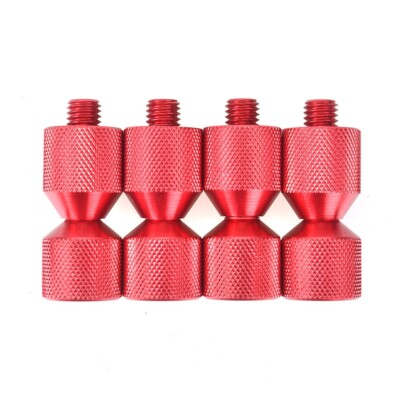 1-1/8'' Two Hole Pins 2 Flange Alignment Pin W/Anodized Oxide 6061 Aluminum 4PCS