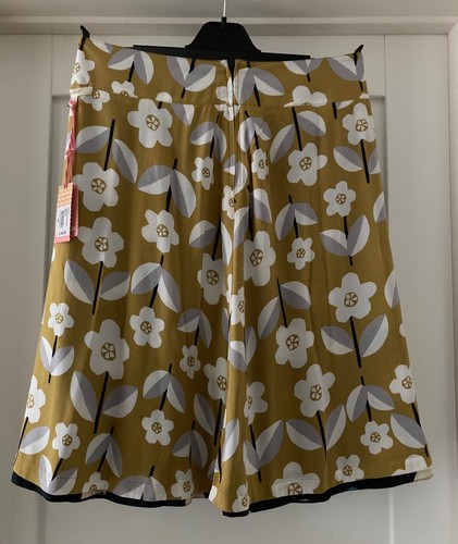 White Stuff Reversible Knee Length Skirt Multi Coloured UK12 New with Tags - Picture 5 of 10