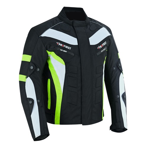 Men's CE Armoured Waterproof Textile Cordura Motorcycle Riding Jacket and Gloves - Picture 25 of 50