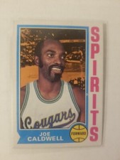 1974-75 Topps Basketball Card -  #204 Joe Caldwell - Carolina Spirits - Vg-Ex 