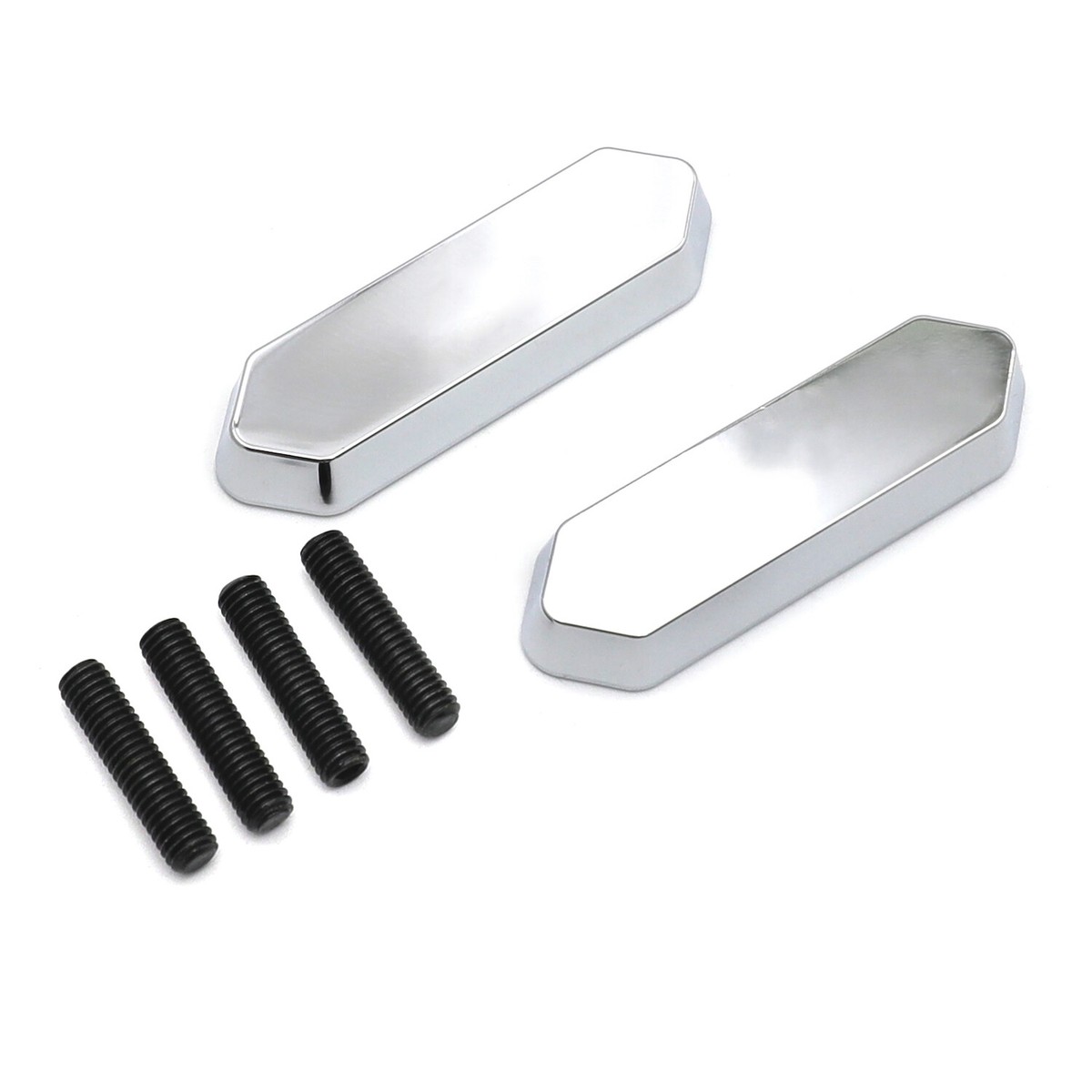 ろっく Chrome Mirror Block Off Base Plate For Kawasaki 13-17 Ninja 300/18