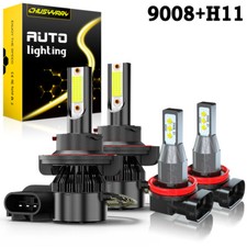 For Chevrolet Cruze 2011-2015 4x 6000k Led Headlight Hilo Fog Light Bulbs For Chevrolet Cruze 2011-2015 4x 6000k Led Headlight Hilo Fog Light Bulbs