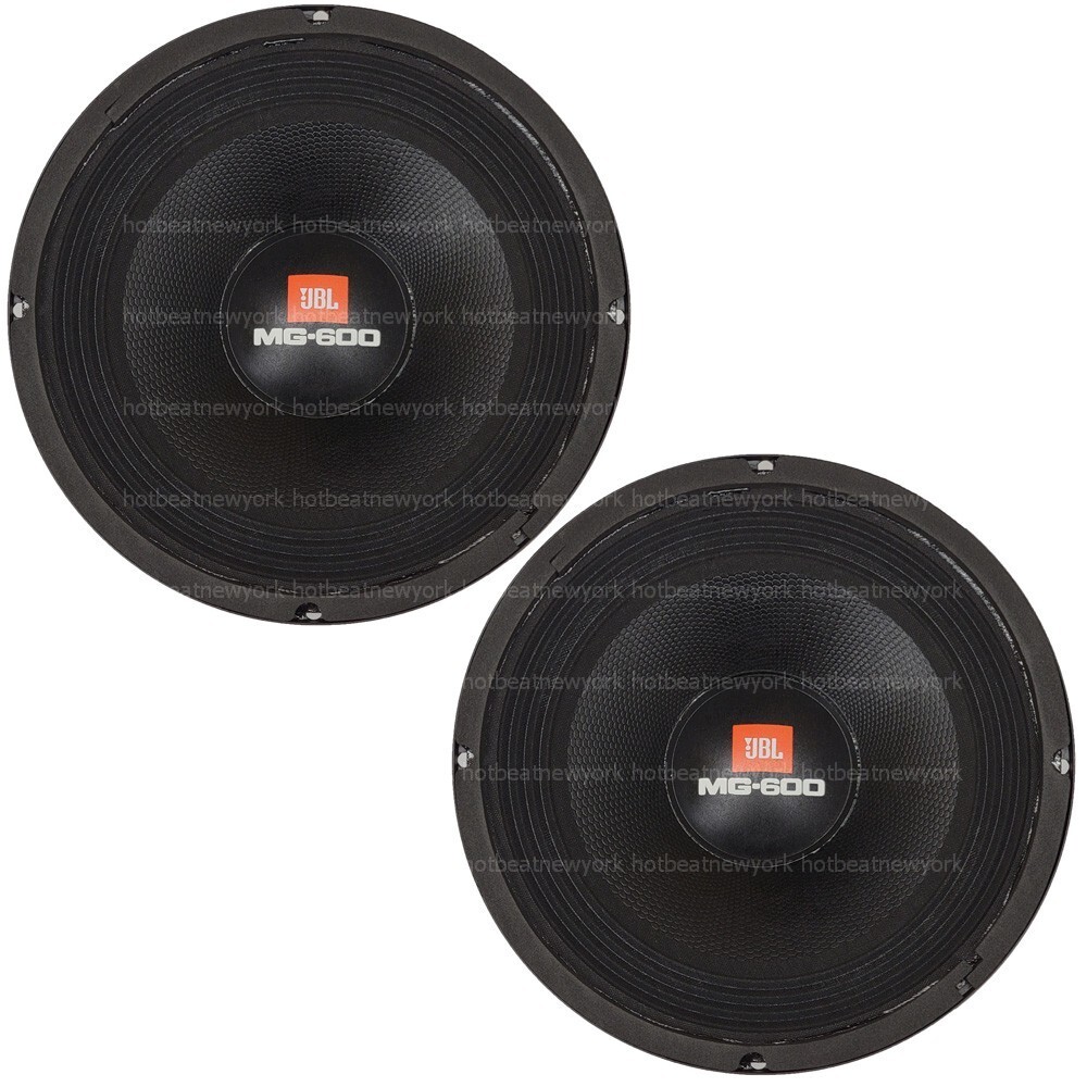 2 x JBL 8MG600-8R 8" inch Mid-Bass Speaker Driver 600W | 300 Watt-RMS 8 ohms