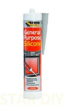 General Purpose Silicone Sealant WITH gun C3 270 ml Clear White Brown Black Grey