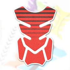 MC Motoparts Red Line Shield Gas Tank Pad Cover Protector Removable