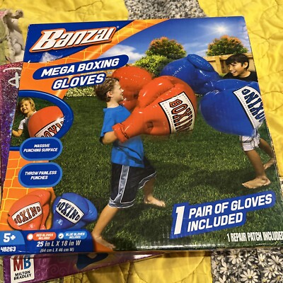 Banzai Mega Boxing Gloves, blue/NIB
