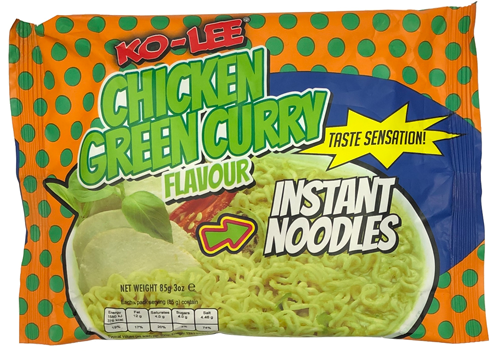 Ko - Lee Taste Sensation Chicken Green Curry Noodles 85g - Ready In Few Minutes - Picture 1 of 17