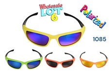 Wholesale Lot Six Neon Polarized Fishing Cycling Driving Sport Sunglasse 1085