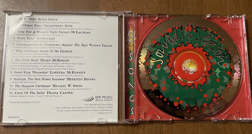 Sounds Of The Season 1998 Christmas CD Spice Girls Backstreet Boys Everclear VG+ - Image 4 of 4