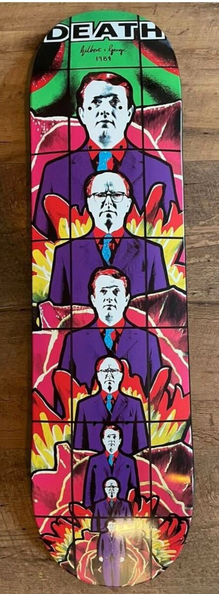 GILBERT & GEORGE x Supreme 'DEATH' 2019 Skateboard Skate GILBERT & GEORGE x Supreme 'DEATH' 2019 Skateboard Skate