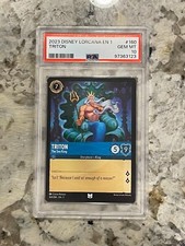 Disney Lorcana First Chapter Triton 160 The Sea King PSA 10