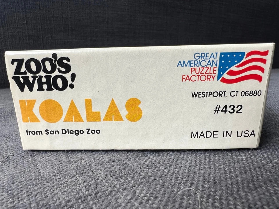 ZOO'S WHO! de colección Rompecabezas Koalas 100 piezas San Diego Zoo #432 - 7" x 7" Foto 3 de 4