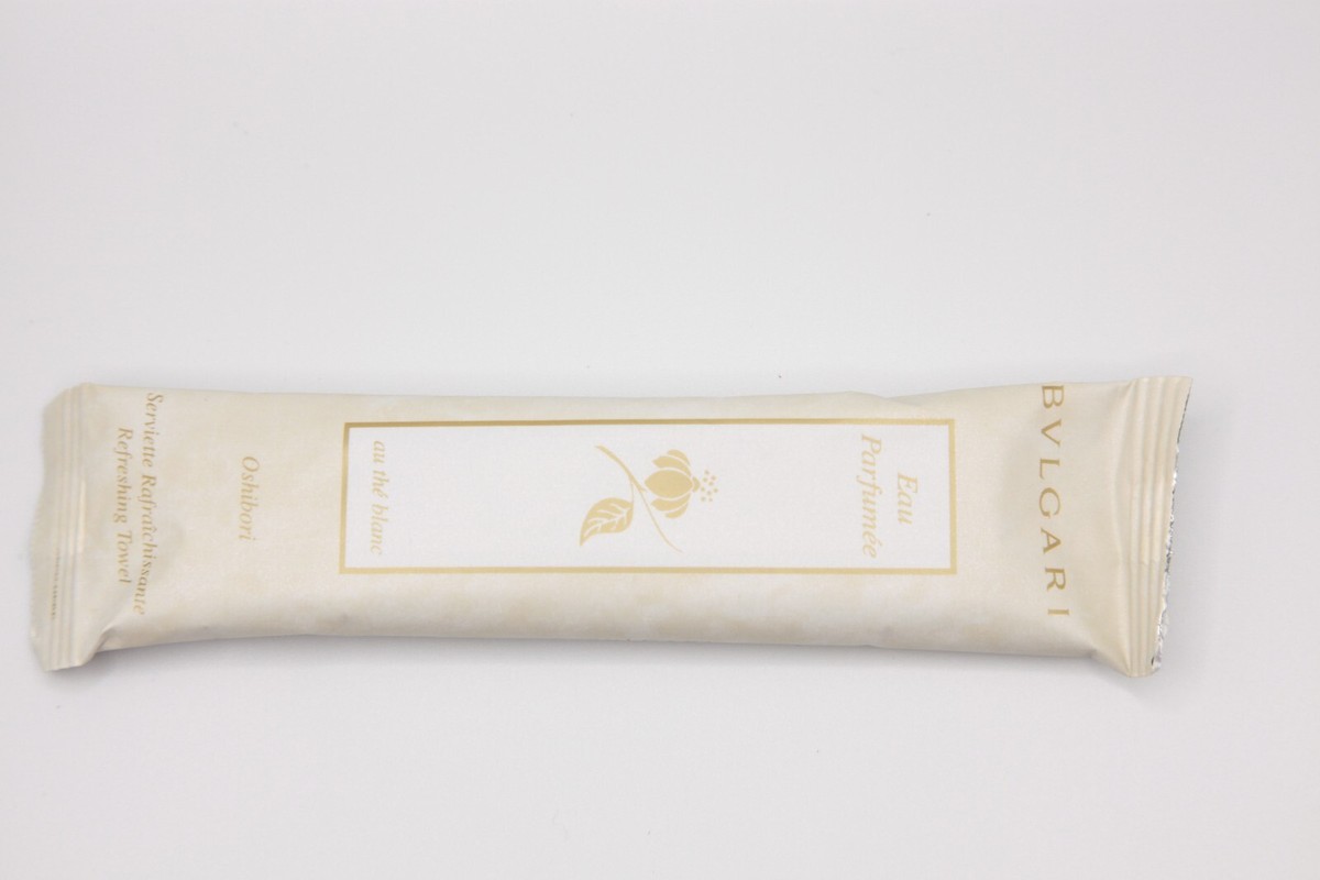 BVLGARI au thé Blanc (White Tea) 12g Oshibori Refreshing Towel