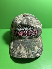 Cabela's girls youth Teen Hunter Camo Hat Pink Outdoors Outdoor Wear Cap Cute