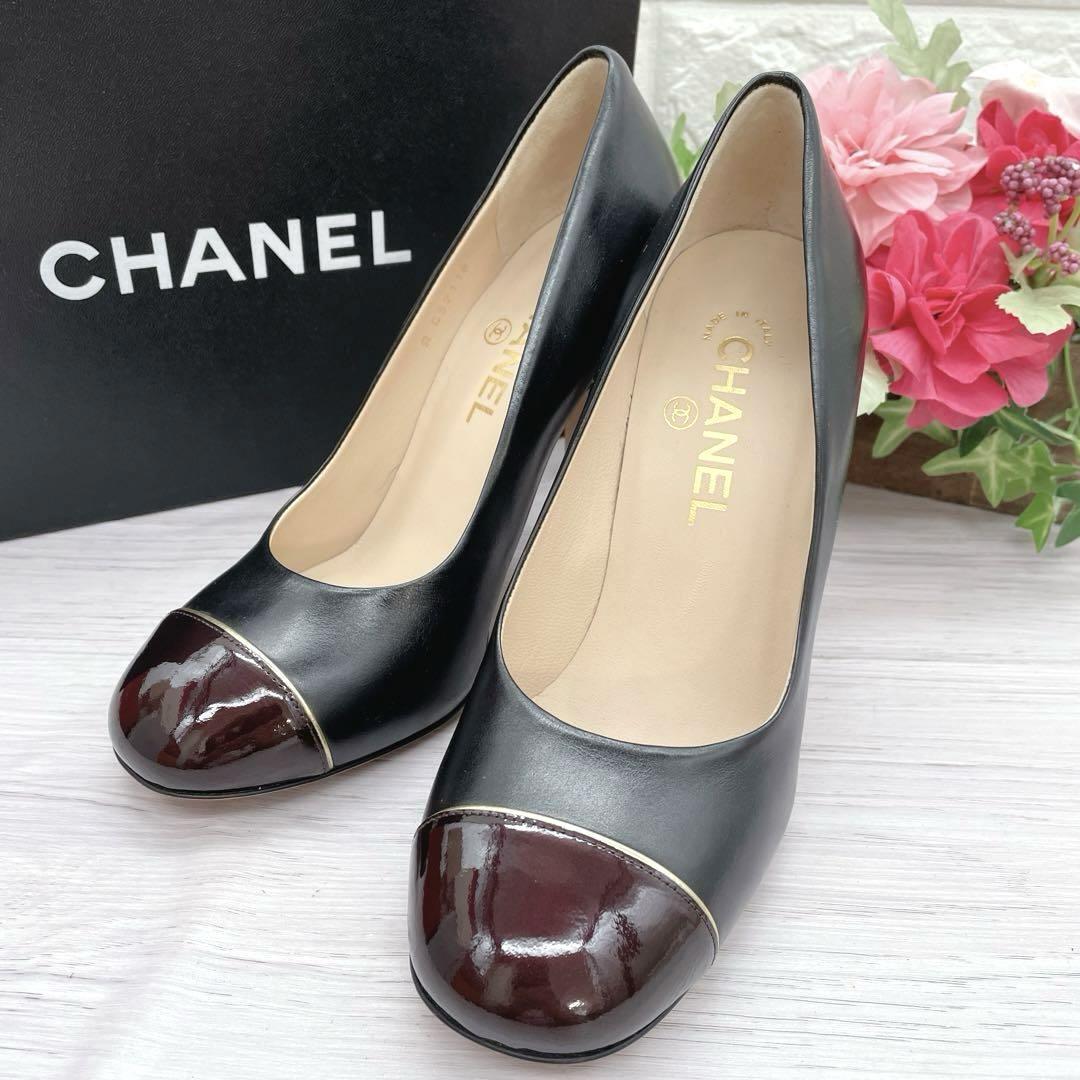 靴 CHANEL Coco Mark Pumps Chanel Pumps Shoes Coco Mark Leather Black Size 37 US About