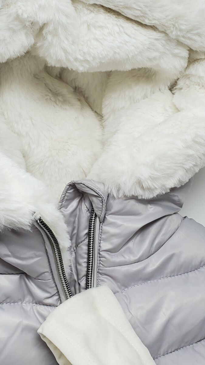 Michael Kors Girls Winter Jacket with Fleece Headband, Size Michael Kors Girls Winter Jacket with Fleece Headband, Size