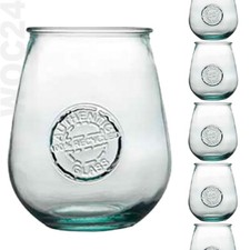 6 x 650 ml Cocktail Longdrink Gläser Glas Trinkgläser Eisbecher Recycling groß