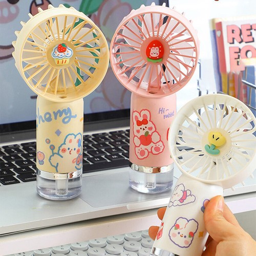 Portable Misting Fan Handheld Person Mister Fan Battery Operated Water Mist _wa - Photo 6/23