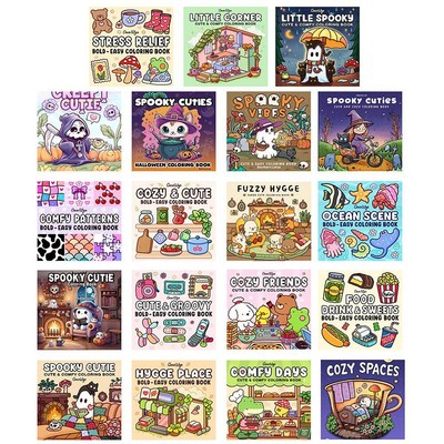  Series Spooky Cutie Coloring Book Paperback DE