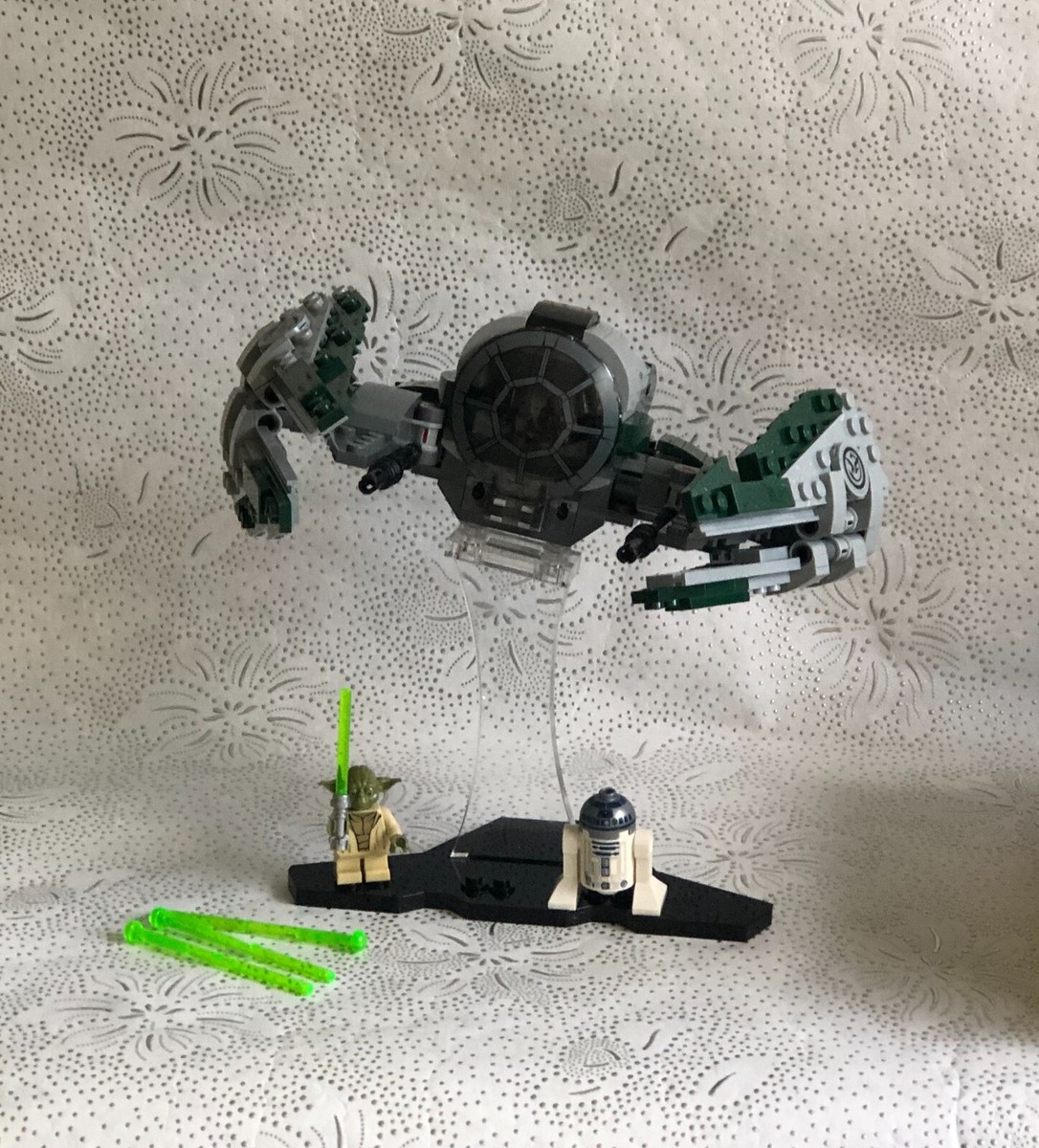 LEGO STAR WARS SET 75168 YODA'S JEDI STARFIGHTER PERSPEX DISPLAY STAND  COMPL