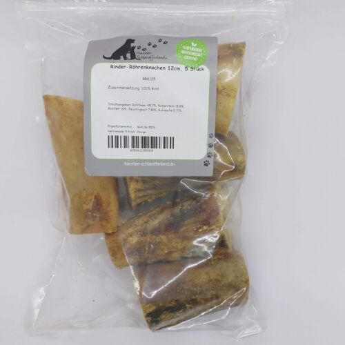 Rinder-Röhrenknochen 12cm - Kauartikel - Hunde-Kausnacks - Leckerli - Bild 14 von 20