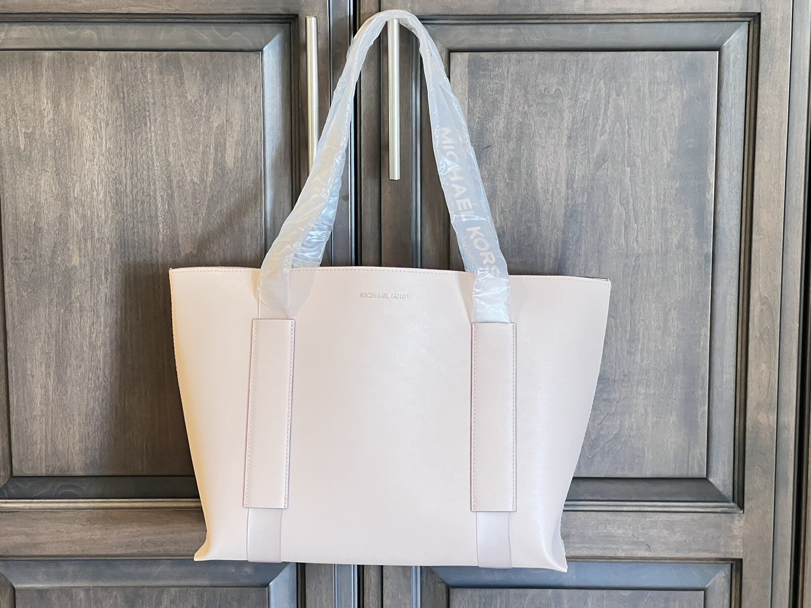 Michael Kors Iconic Tote Bag Purse Blush Pink Nude Fragrance Promo New