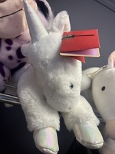 FAO Schwarz Adopt-A-Pet Unicorn Pegasus Stuffed Animal With Adoption Certificate