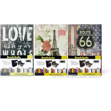 Book Safe Security Hidden Diversion Storage, Combination Lock, Choice Styles,NEW