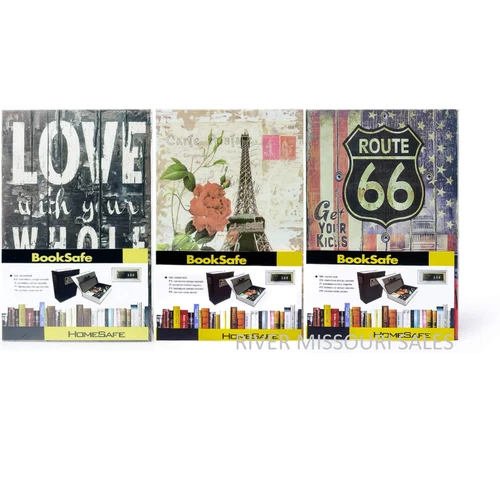 Book Safe Security Hidden Diversion Storage, Combination Lock, Choice Styles,NEW